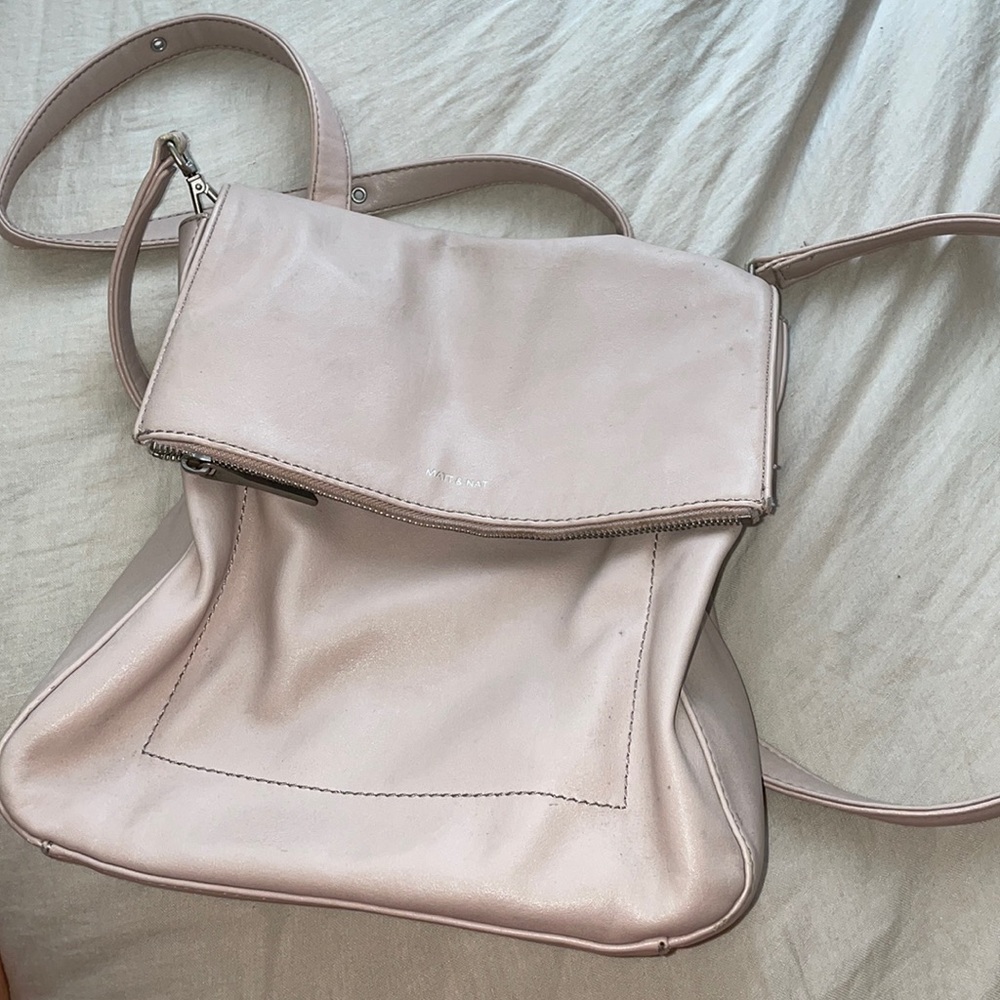 Matt and Nat blush vegan leather bag